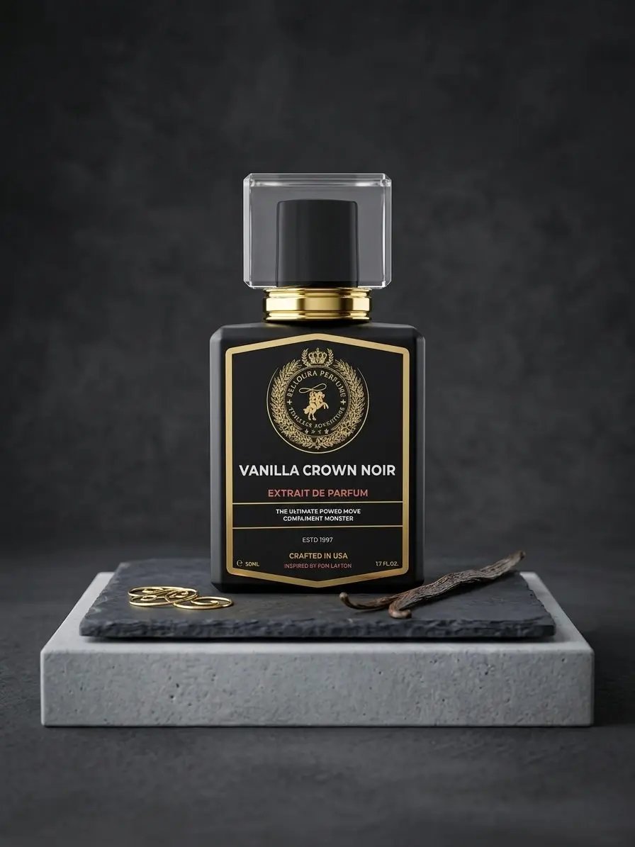 Vanilla Crown Noir Fragrance - Experience Royal Elegance - Selloura.store #