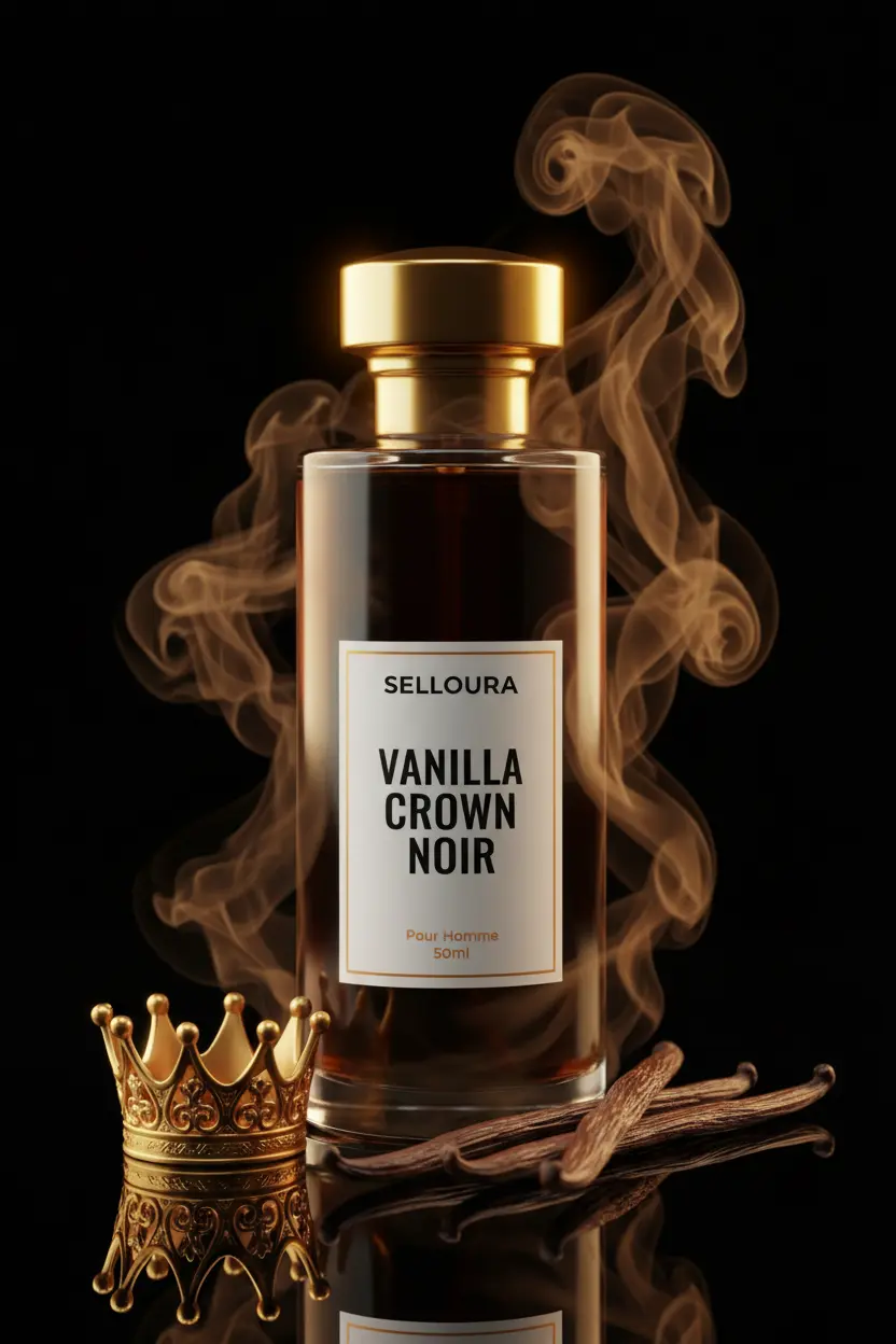 Vanilla Crown Noir Fragrance - Experience Royal Elegance - Selloura.store #